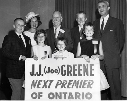 Greene and family on the campaign trail.