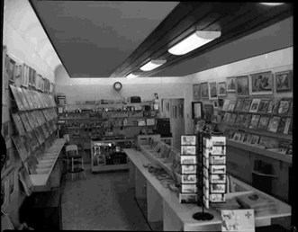 Interior of the Handford photography shop in the 1960s when it was managed by Edward Handford Jr.
